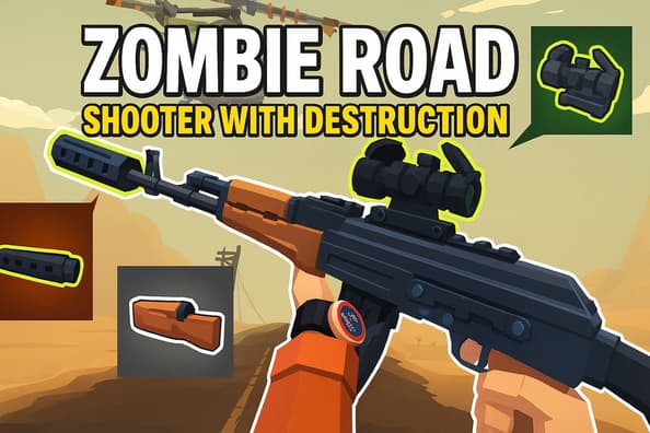 image game Zombie Road: Shooter with Destruction
