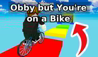 image game Obby but You're on a Bike